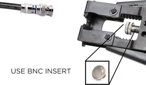 موصل ضغط CIMPLE CO BNC للكابل المحوري RG6 - حزمة من 10 - هيكل صلب مع معادن عالية الجودة - موصلات BNC ذكر لكاميرات المراقبة، وSDI، وHD-SDI، والسيامي، وكاميرا الأمان in Saudi Arabia