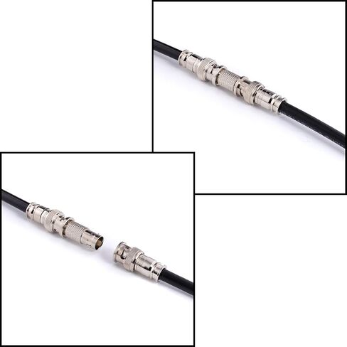 موصل ضغط CIMPLE CO BNC للكابل المحوري RG6 - حزمة من 10 - هيكل صلب مع معادن عالية الجودة - موصلات BNC ذكر لكاميرات المراقبة، وSDI، وHD-SDI، والسيامي، وكاميرا الأمان in Saudi Arabia