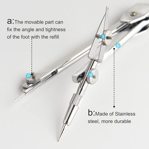 48 قطعة مجموعة الرياضيات الهندسية 24 حزمة 6 بوصة 180 درجة منقلة الرياضيات البلاستيكية السائبة و 24 حزمة الطلاب البوصلة المعدنية السائبة مجموعة الهندسة المدرسية للوازم المدرسية المكتبية (شفاف) in Kuwait