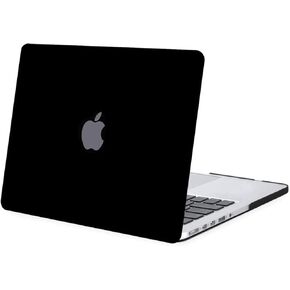 MOSISO Compatible with MacBook Pro 13 inch Case 2015 2014 2013 end 2012 Older Version (Models: A1502 & A1425) with Retina Display, Protective Plastic Hard Shell Case Cover, Black