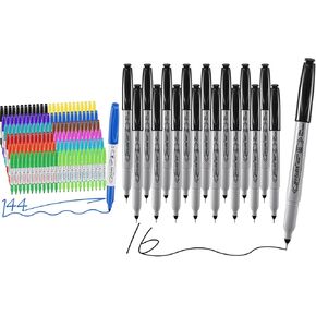 Colored Permanent markers and Ultra Fine Point, Black bulk