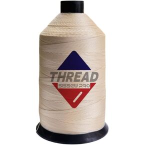 SISSEWPRO 16oz 207 خيط نايلون مستعبدين للجلد ، تنجيد ، 207 خيط أسود نايلون قوي للخياطة الثقيلة ، والسروج ، والأثاث ، والأسعار ، والأظافر ، واللوحة ، ويبنغز ، #207 TEX210 16OZ 2000YDS
