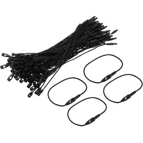 Meccanixity polyester rope rope tag tag snap snap lock dins tag tag tag tag tags ties 190mm/7.48 بوصة ، 1 مم/0.04 بوصة ، حزمة 200 ، أحمر ، الأحمر