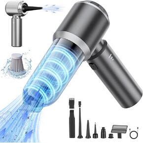 Handheld Car Vacuum Cleaner,Mini Vacuum Cleaner, 4-in-1 Vacuum Cleaner - 20000Pa Suction,Blower, Vacuum and Inflator with Multi-Nozzles, Cordless Vacuum for Car, Home, Pet, Office (Purple)