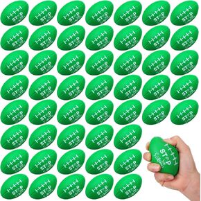 WETTARN 100 PCS BIG WEARCHING HELLOW FAILITION CROVERS توقفت عن وصمة العار الرغوة الخضراء لكرة القدم بالتجول في كرات تململ هدايا الصحة العقلية الحفلات الرياضية