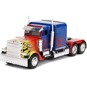 Jada Optimus Prime Truck مع Robot on Chassis من Transformers Movie Hollywood Rides Series 1/32 Diecast Model