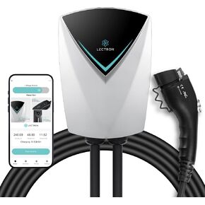 Lectron V-Box 48A Level 2 Tesla Charger - Tesla Home Charging Station with NEMA 14-50 Outlet/Hardwired - 11.5 kWh, 48A Max, 240V