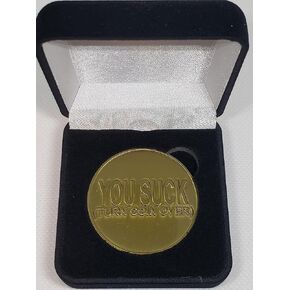أسبوع TC وأسبوع الشرطة 2025 "أنت تمتص GAG GAG Funny Retirement Gift Coin لعملة مقاتلة إطفاء الشرطة والجيش مع صندوق هدايا