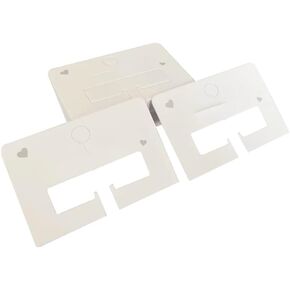 100Pcs White Hair Clip Display Cards Hairpin display tag DIY Hair Accessory Cardstock Clips and Barrettes