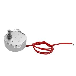 Fielect Synchronous Motor AC 12V 5-6RPM Turntable Motor CW/CCW Direction 4W TYC-50 Double Flat Tapping Shaft
