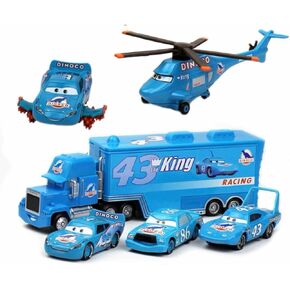 Movie Cars 2 3 Black Storm Jackson McQueen Curz Mater Giant Wheels Cars 1：55 Diecast Vehicles Toys（Wheel Mater 02）