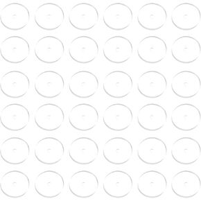 PATIKIL 50 Pcs Silicone Earring Back Stoppers, 12 mm Clear Disc Pads Stabilizer Earlobe Support Patches Non Pull Piercing for Studs, Heavy Earring