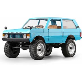 MN-168 1/12 RC Crawler ، Ranger Rover 1970 RC Truck 4x4 Off Road Car 2.4GHz ROC ROCK METICLES مع 7.4V 1200MAH بطارية RTR للبالغين Hobby Toys (Blue)
