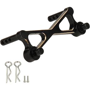 قذيفة الجسم الأسود النحاس النحاس الجبهة ما بعد التثبيت لـ SCX24 C10 1/24 RC Crawler Upgrade Accessories ، 6.6g