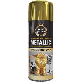 Spray Paint All Purpose Gold Metallic, 400 ml