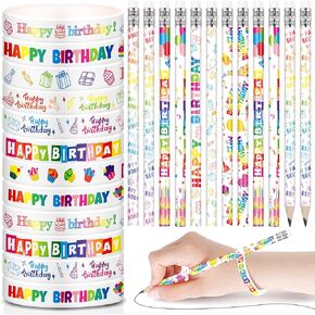 SABARY 48 PCS أقلام عيد ميلاد سعيد الأساور المطاطية مجموعة أعياد الميلاد.