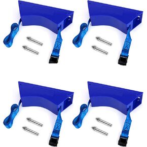 QWORK Propane Tank Bracket, 2 Pack 4"-12" Gas Cylinder Bracket Wall Mount Bracket with Screw, for 1 Cylinder (Blue) in Saudi Arabia