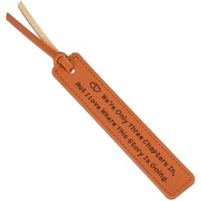 3 Year Anniversary Couple Gifts for Him Her, Valentines Day Gifts for Her Him, Leather Bookmark, 3rd Anniversary for Husband Wife, Couple Gifts, Bookmark for Women
