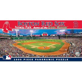 روائع 1000 قطعة رياضية بانوراما - MLB Boston Red Sox Center View Panoramic - 13 "x39"