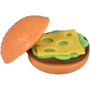 Nikki's Knick Knacks Hamburger - Squishy Stepressy Prayend Food and Toppings - Party Favors for Kids Birthday Files Goodie Goodi Box Box Custer Chest Carnival Gower