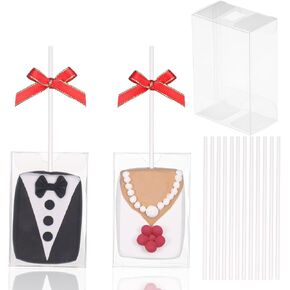 Temlqpack 40Pack 3.5 "x 2.4" × 1.38 "صناديق علاج رايس كريسبي مع العصي المغلفة بشكل فردي باكينج أكياس صناديق الكعك.