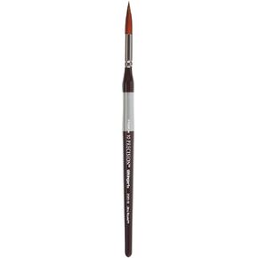 Kingart Premium Precision 2020-10 فرشاة الفنانين الفنانين الجولة الفائقة ، Amber Taklon ، مقبض الراحة المريحة القصيرة ، من أجل الأكريليك والزيت والألوان المائية ، الحجم 10