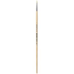 utrecht rhenish Pure Hog Bristle Bristle - Round ، Size 1 ، Hong Handle