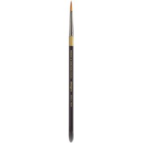 Kingart Premium Original Gold 9000a-4 Series Series Brush ، Golden Taklon Haintetic Hair ، مقبض أكريليك قصير ، للاكريليك ، الألوان المائية ، والزيت والغواش ، الحجم 4