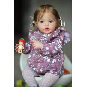 Angelbaby Big Reborn واقعية واقعية طفل دمية تولد من جديد فتاة 26 بوصة الحياة الواقعية الولادة السيليكون دمية LifeLike مرجحة أطفال لطيف الأميرة الذين يبدوون هدية الأطفال الحقيقية للطفلة فتى لعب اللعب
