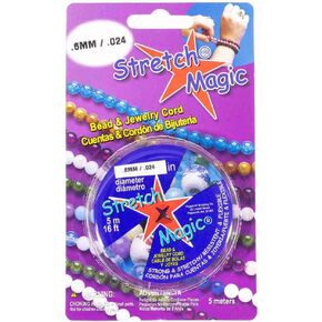 Pepperell Stretch Magic Bead Jewelry Jewelry Slastic Cord Line | لؤلؤة بلاك واضحة | 5m 25m 100m | 0.5mm 0.6mm 0.7mm 0.8mm 1mm أقطار