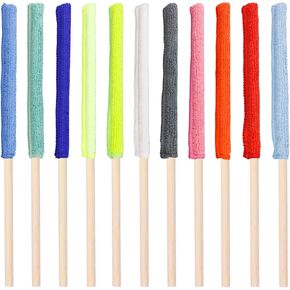 11 PCS Microfiber Detail Duster Sticks, Mini Crevice Dusters Cleaning Tool, Car Duster Interior Small for Car Vents, Fans, Small Spaces, Cleaning Home