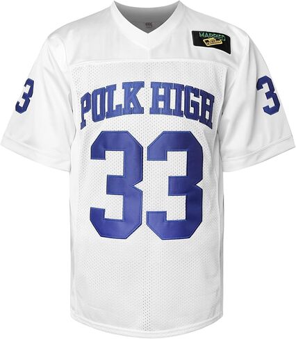 MESOSPERO Al Bundy 33 Polk High قميص كرة القدم للرجال، قميص رياضي أزرق 90S ملابس الهيب هوب S-3XL in Kuwait