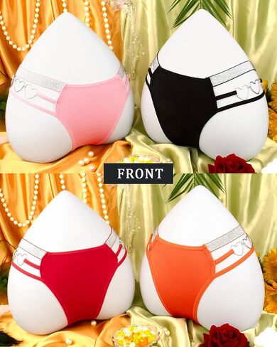 Banamic Women's Shine Strap Thong Underwear No Show Thongs Seamless Panties in Kuwait