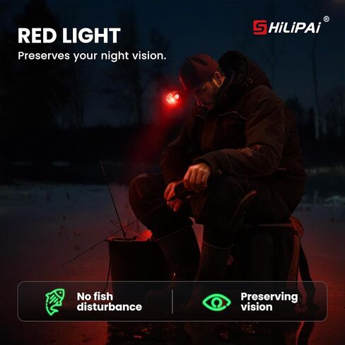 Headlamp Flashlight, Ultra-Light LED Rechargeable Headlight with White Red Light, Waterproof Motion Sensor Head Lamp, 6 Mode for Outdoor Camping Running Hiking Fishing (Black) in Saudi Arabia