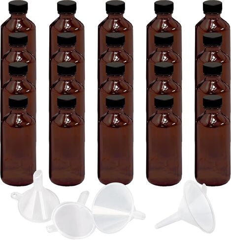 6 Pack Shot Bottles with Caps, 2 oz Glass Jars with Lids, Ginger Shots Bottles, Mini Glass Bottles or Decorative Bottles for Ginger, Vanilla Extract, Cinnamon, Honey, Cayenne, Wellness Shot, Hot Sauce in Kuwait