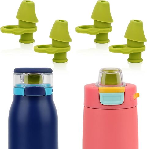 4pcs Bite Valve Replacement for Ello Emma 14oz Kids Water Bottle, Silicone No BPA Water Bottle Spout Replacement Compatible with Ello Kids Colby 12oz Water Bottle in Saudi Arabia