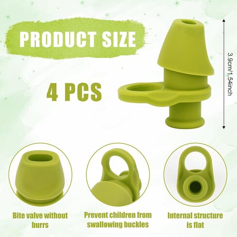 4pcs Bite Valve Replacement for Ello Emma 14oz Kids Water Bottle, Silicone No BPA Water Bottle Spout Replacement Compatible with Ello Kids Colby 12oz Water Bottle in Saudi Arabia