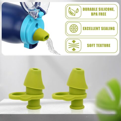 4pcs Bite Valve Replacement for Ello Emma 14oz Kids Water Bottle, Silicone No BPA Water Bottle Spout Replacement Compatible with Ello Kids Colby 12oz Water Bottle in Saudi Arabia