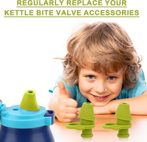 4pcs Bite Valve Replacement for Ello Emma 14oz Kids Water Bottle, Silicone No BPA Water Bottle Spout Replacement Compatible with Ello Kids Colby 12oz Water Bottle in Saudi Arabia