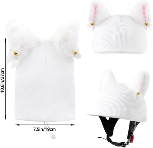 Half Helmet Universal Hat Ski & Snowboard Helmet Cover Fun Knitted Hat Bike Skiing Helmet Accessories in Saudi Arabia