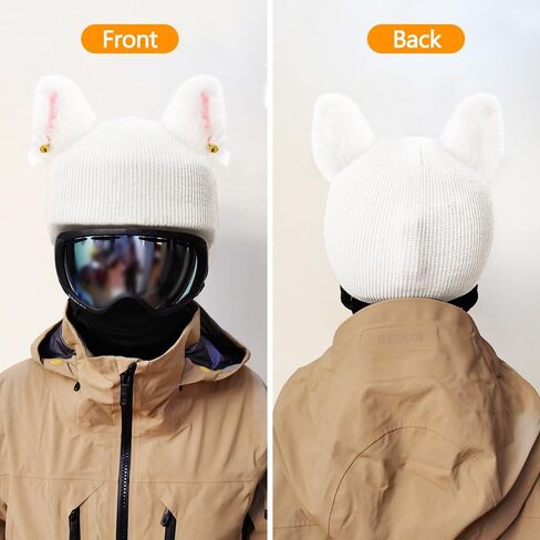 Half Helmet Universal Hat Ski & Snowboard Helmet Cover Fun Knitted Hat Bike Skiing Helmet Accessories in Saudi Arabia