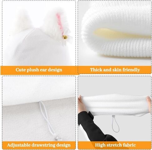 Half Helmet Universal Hat Ski & Snowboard Helmet Cover Fun Knitted Hat Bike Skiing Helmet Accessories in Saudi Arabia