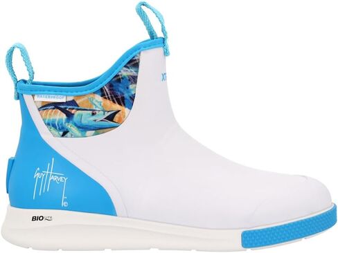 Men's 6 in Ankle Deck Boot Sport Guy Harvey, White, Size 11(M) in Kuwait
