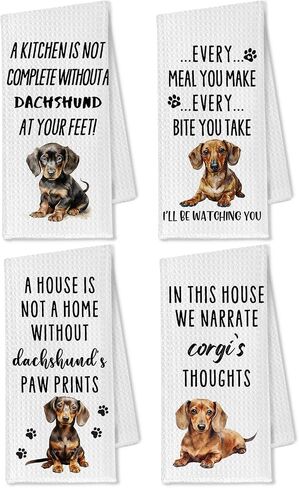 Golden Retriever Gifts Kitchen Towels Set of 4, Golden Retriever Gifts for Women, Golden Retriever Decor Hand Towels for Bathroom, Golden Retriever Dog Tea Towels Dish Towels, 16x24 Inch in Saudi Arabia