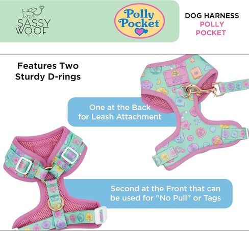 Polly Pocket™ Dog Leash 60-Inch with Neoprene Padded Handle - Comfortable, Durable, and Stylish for Small to Large Dogs - Officially Licensed in Kuwait
