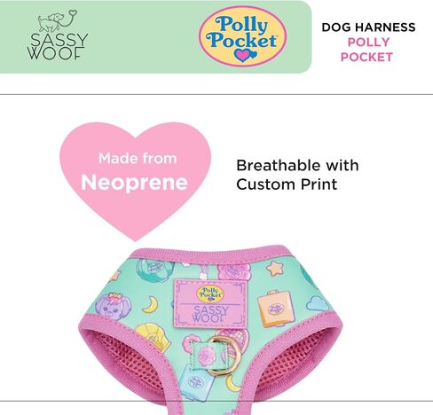 Polly Pocket™ Dog Leash 60-Inch with Neoprene Padded Handle - Comfortable, Durable, and Stylish for Small to Large Dogs - Officially Licensed in Kuwait