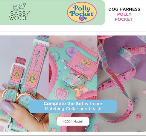 Polly Pocket™ Dog Leash 60-Inch with Neoprene Padded Handle - Comfortable, Durable, and Stylish for Small to Large Dogs - Officially Licensed in Kuwait