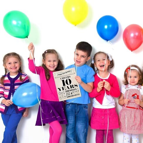 10th Birthday Card, 10th Birthday Decorations for Girl Boys, 10th Birthday Gifts for Daughter Son, Back in 2015 Birthday Card in Saudi Arabia