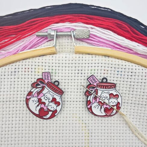 2 Pieces Fun Cat Needle Minder，Magnetic Pin Holder for Cross Stitch, Sewing, Embroidery and Needlework Accessories (Cat Claw) in Saudi Arabia
