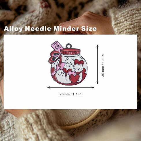 2 Pieces Fun Cat Needle Minder，Magnetic Pin Holder for Cross Stitch, Sewing, Embroidery and Needlework Accessories (Cat Claw) in Saudi Arabia